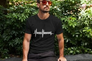 Camiseta negra hombre