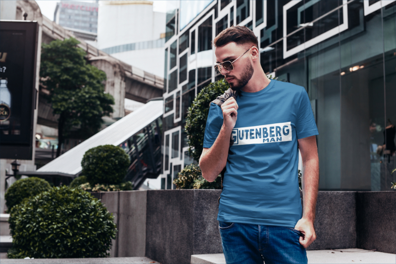 Camiseta azul M gutenberg